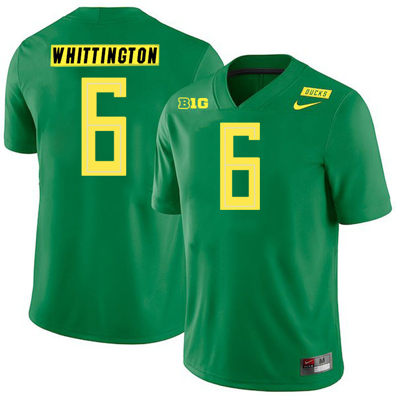 Noah Whittington Oregon Jersey,Oregon Ducks Football Uniforms Youth-Alternate Green